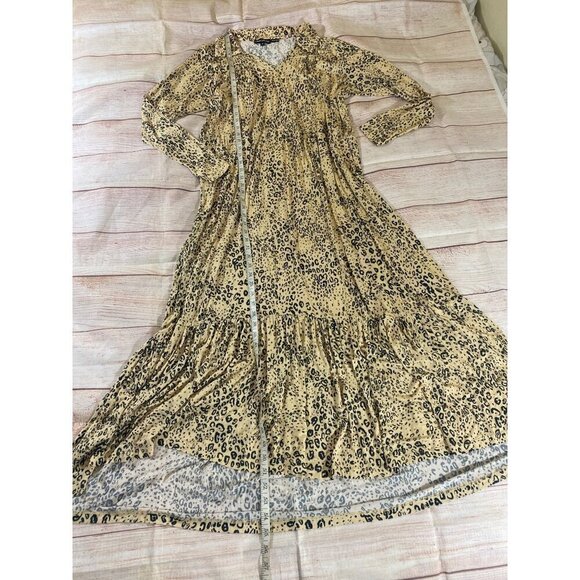 Tolani Collection Women's Long Sleeve Printed Collard Maxi Dress - 1XL - Picture 8 of 16